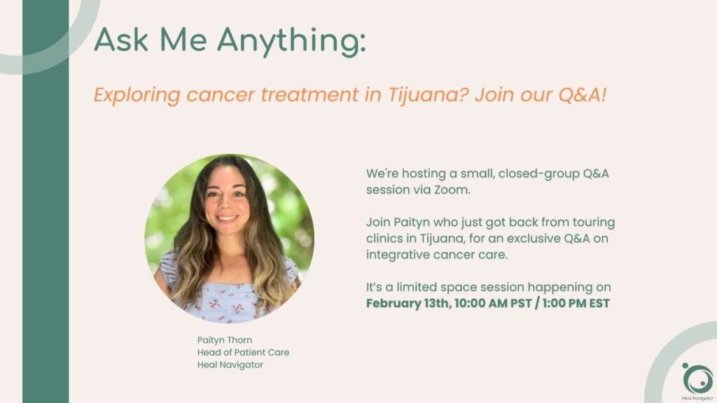 Live Q&A on integrative cancer care
