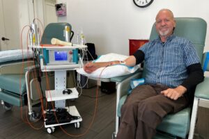 Infuze MD patient receiving treatment